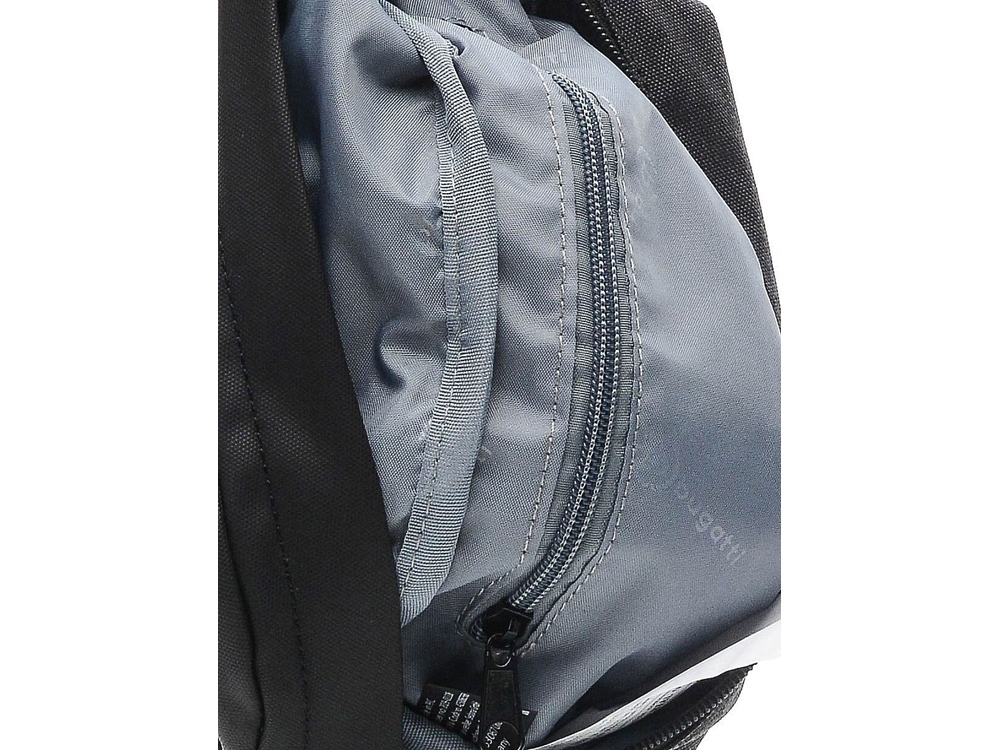 Сумка на пояс BUGATTI КОСМОС | UNIVERSUM, графитовая, полиэстер меланж/тарпаулин, 27х5х15 см, 1 л