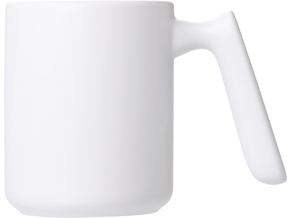 Кружка матовая с прямой ручкой Axio, 360 мл, белый