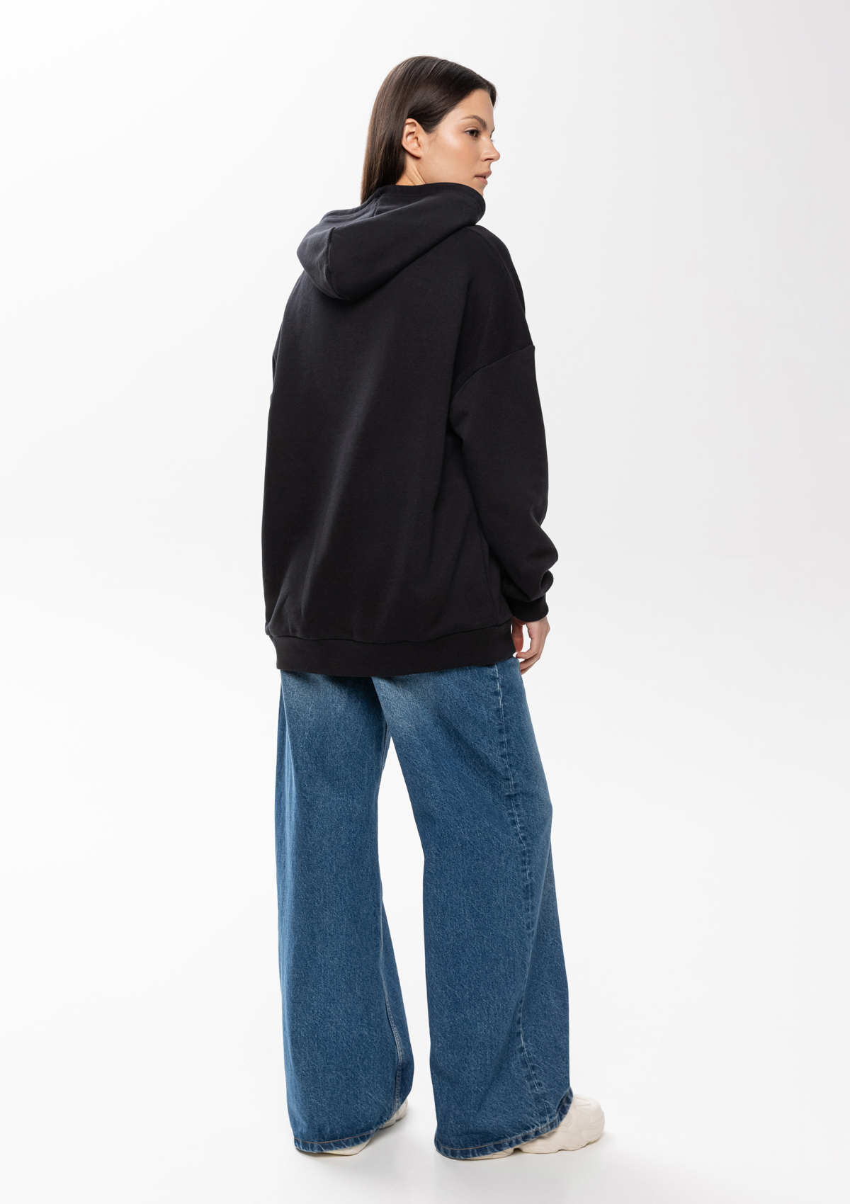 Худи унисекс STAN оверсайз футер без начёса 350, 66, Чёрный,  (20)  (48/M)