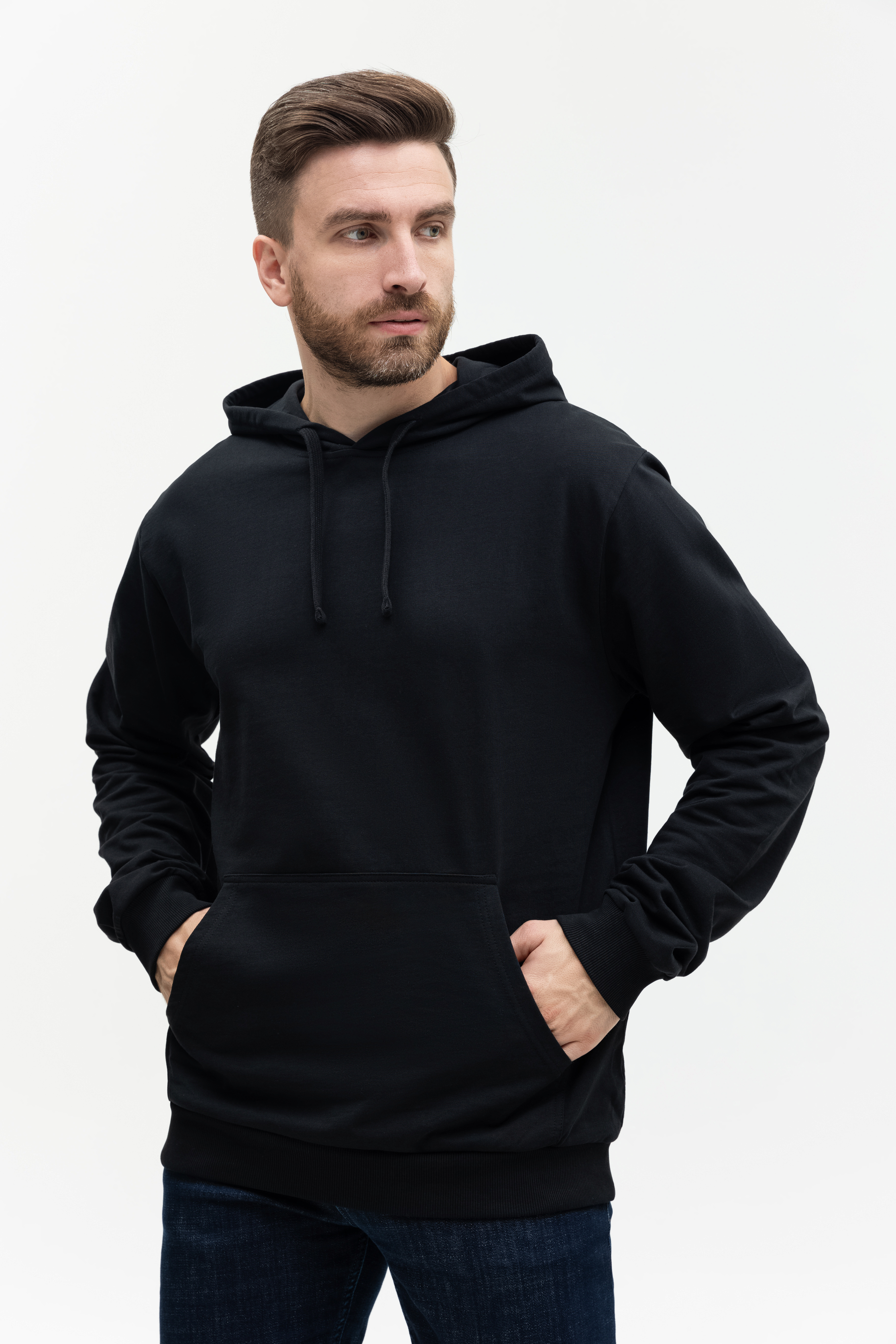 Худи унисекс STAN футер без начёса 260, 23, Чёрный,  (20)  (48/M)