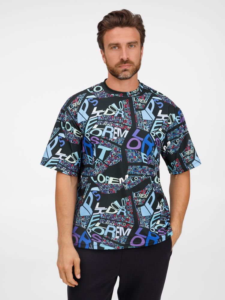 Футболка из бифлекса Morfiss с полной запечаткой на заказ, размер XL/XXL