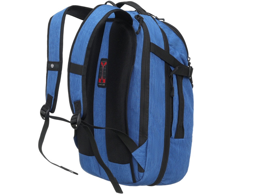 Рюкзак TORBER РИТМ с отделением для ноутбука 15'', синий, полиэстер, 31 x 20 x 47 см, 29 л