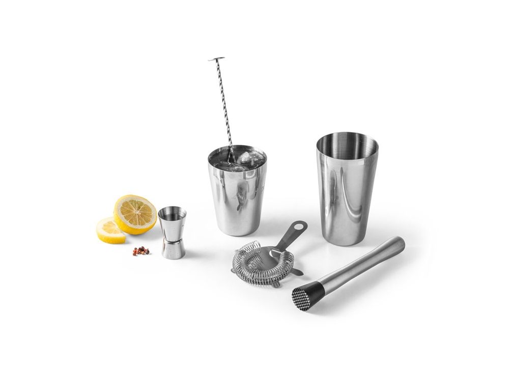 BRAMBLE. Коктейльный набор, серебряный