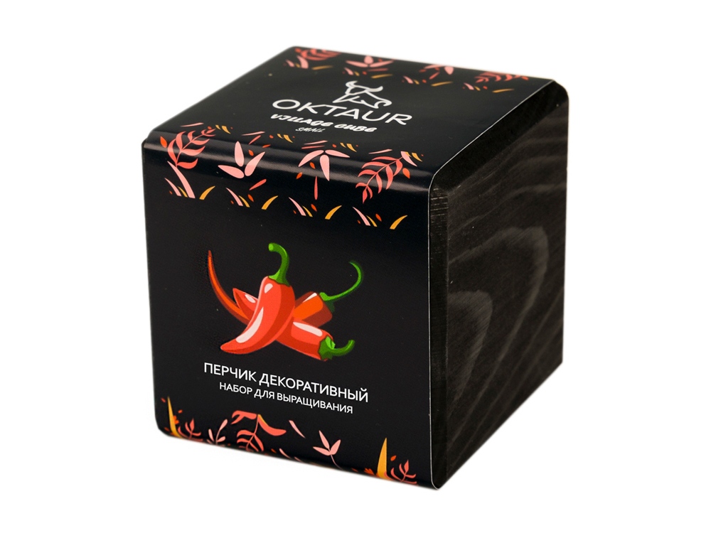 Набор для выращивания Small village cube Перчик декоративный с логотипом OKTAUR | Print Logo