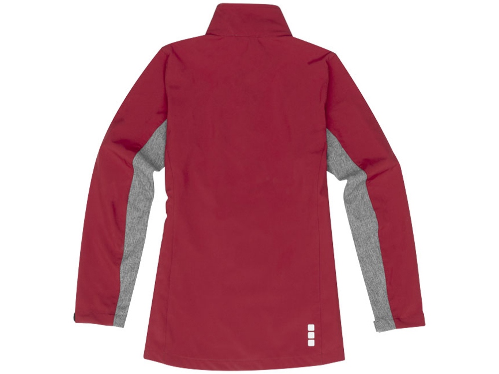 Куртка софтшел Vesper женская, красный/темно-серый
