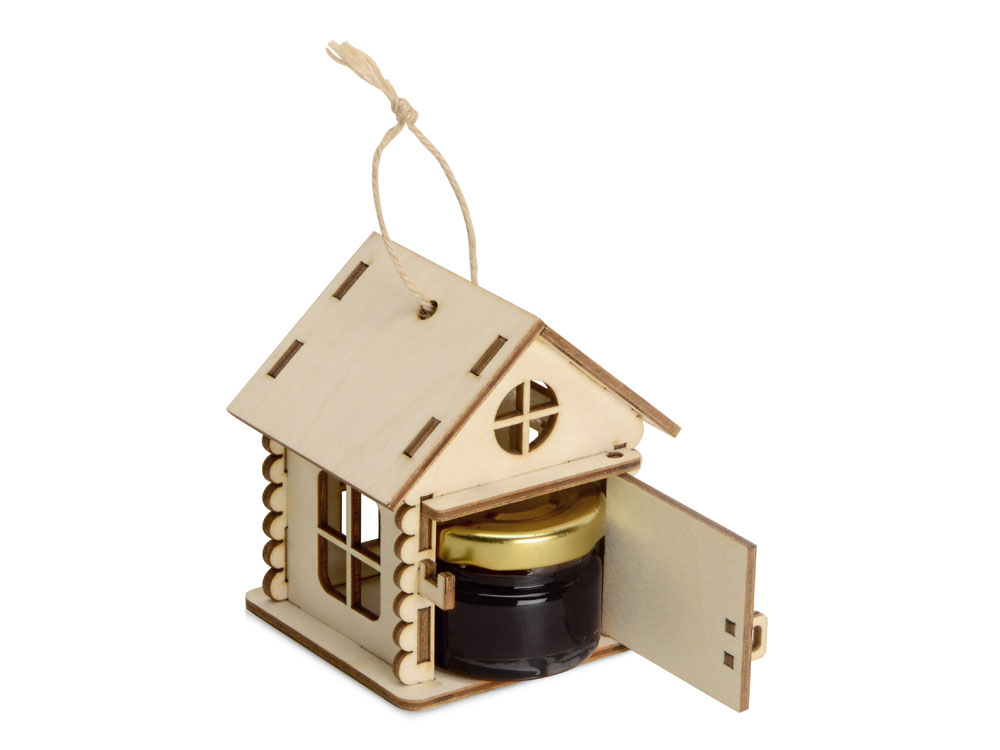 Подарочный набор Варенье из черной смородины в домике с логотипом Eat&Bite | Print Logo