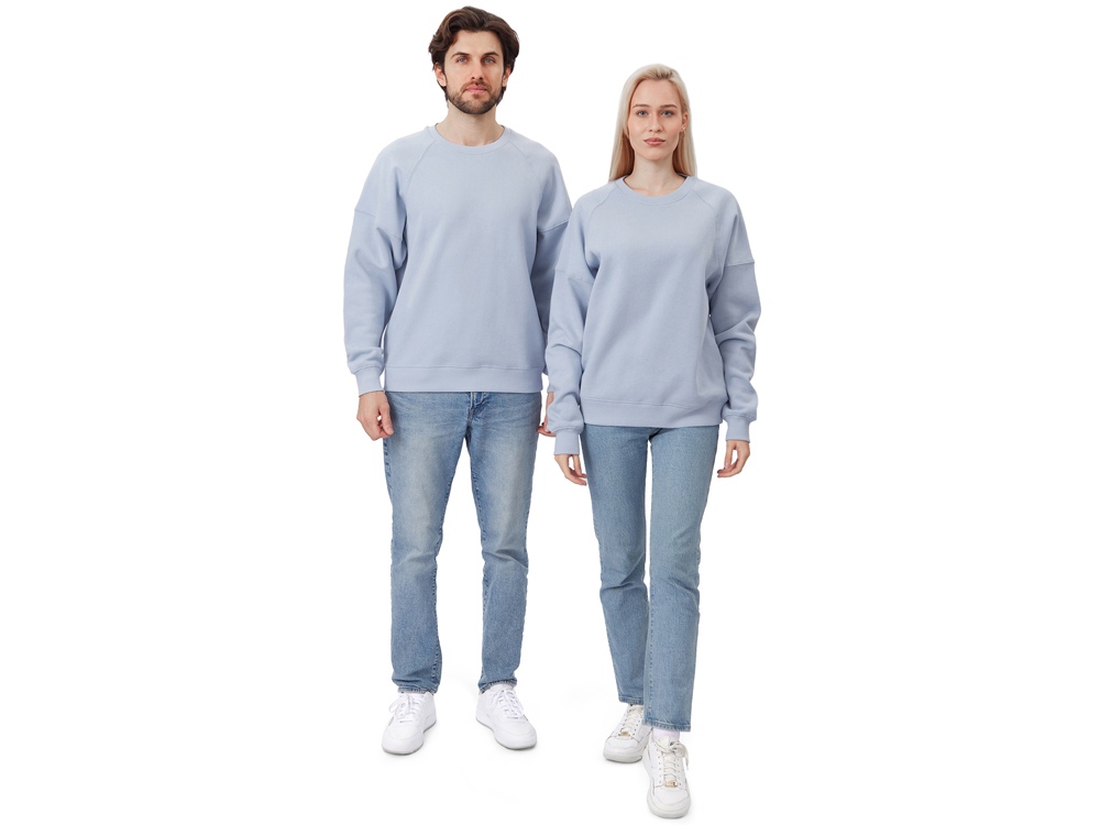 Свитшот оверсайз Paris, унисекс, небесно-голубой