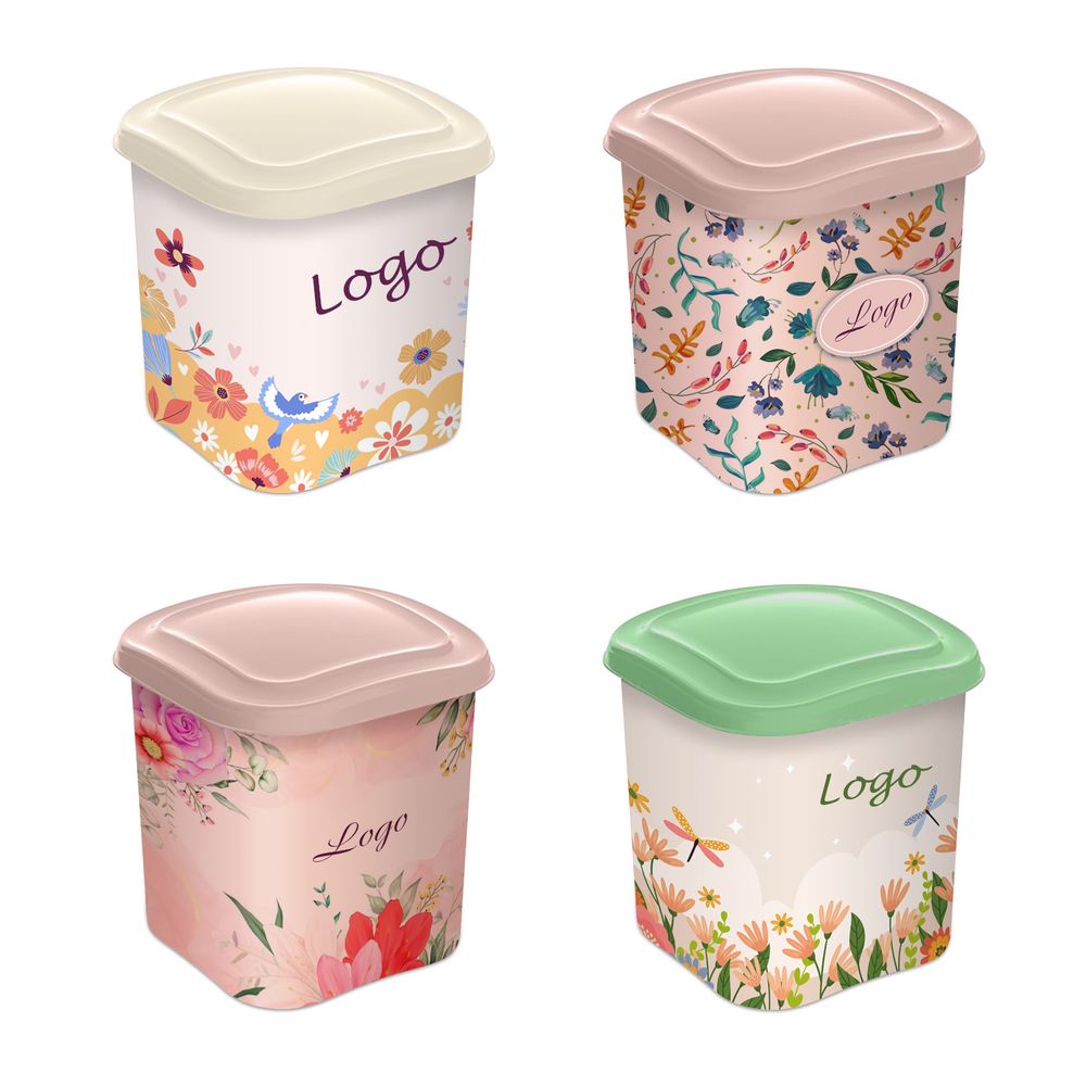 Емкость для сыпучих продуктов Talpa на заказ — пример нанесения логотипа (сделано в России) | Print Logo