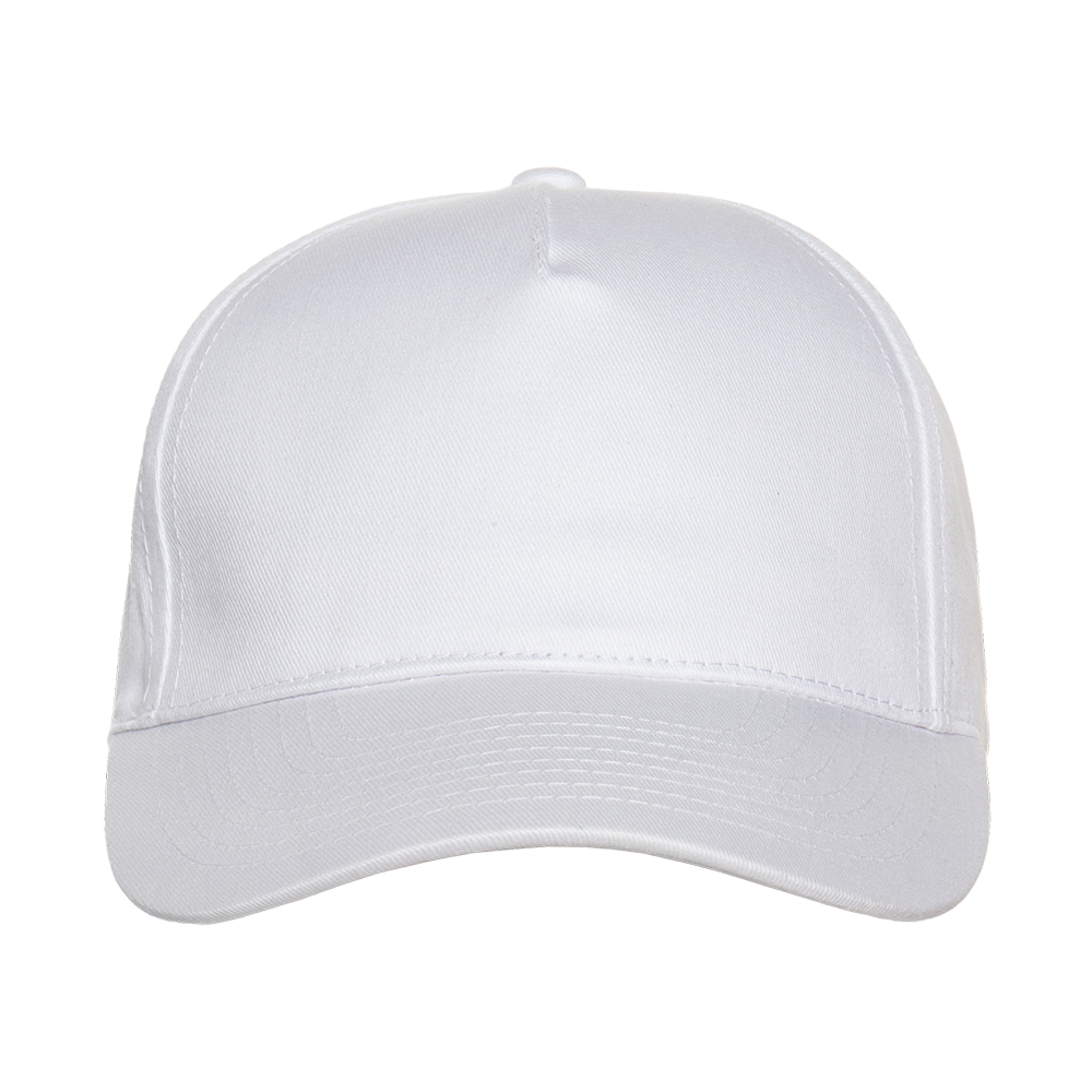 Бейсболка STAN 5 клиньев хлопок 150, 10L, Белый,  (10/1)  (56-58/ONE SIZE)