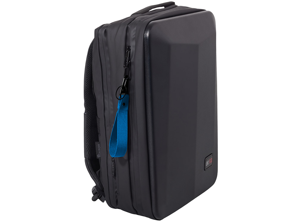 Ремувка Force с усиленным карабином, 2,5 см, синий/черный