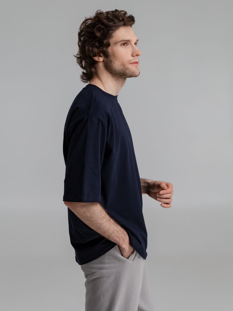 Футболка оверсайз Slope, темно-синяя, размер ХS/S