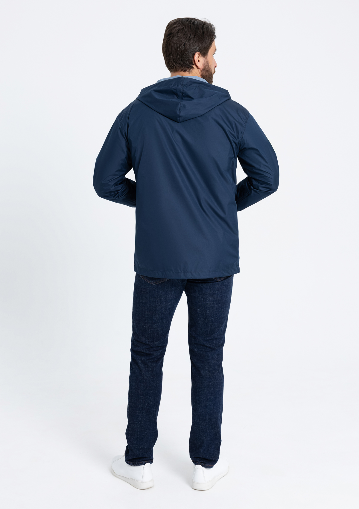 Ветровка унисекс STAN дюспо 210T, 85, 59, Тёмно-синий,  (46)  (44/XS)