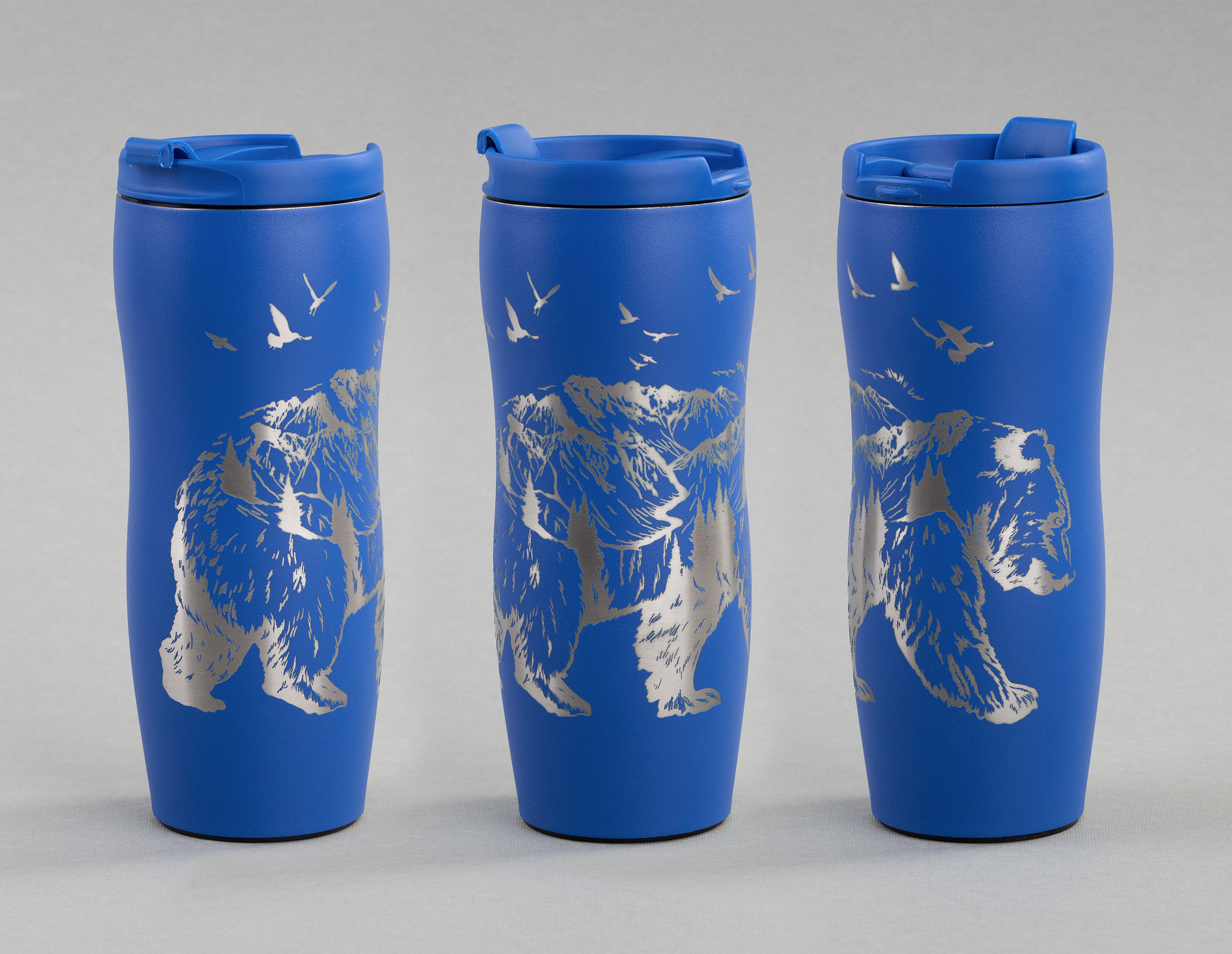 Термостакан "Монтана" 400 мл, покрытие пудра, красный