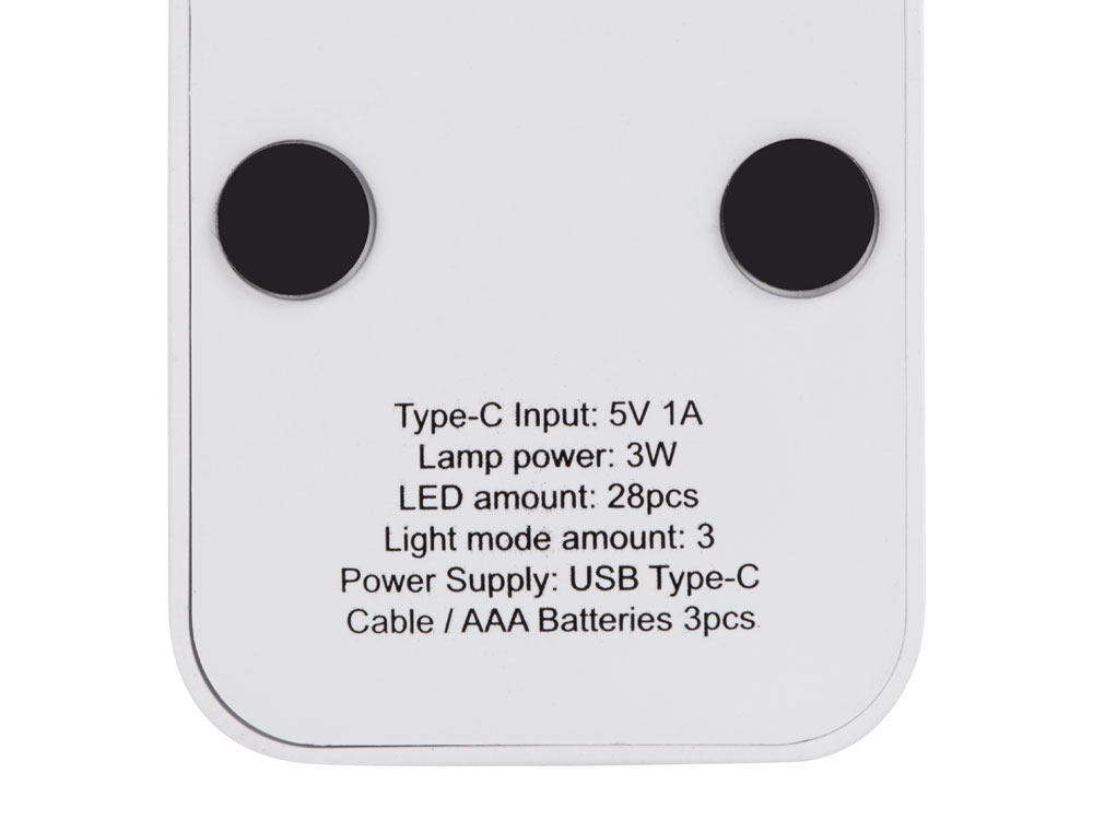 Складывающаяся настольная LED лампа Stack N, 3 Вт, белый (Р)