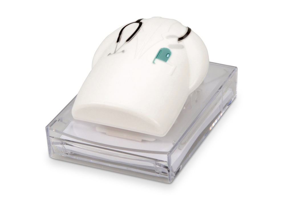 Диспенсер с блоком для записей Доктор с логотипом  | Print Logo