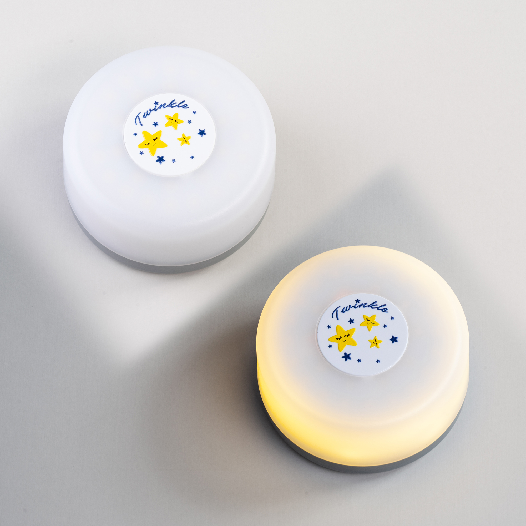 Фонарь-гирлянда "Twinkle", серый с белым