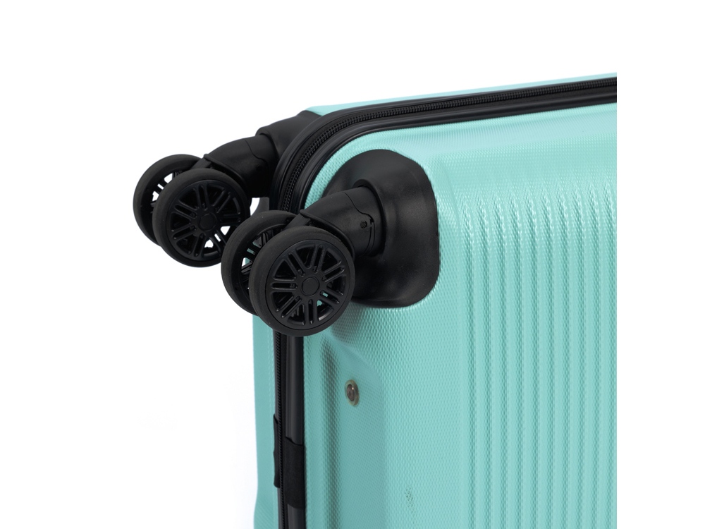 Чемодан TORBER КАСПИЙ, светло-зелёный, ABS-пластик, 38 х 20 х 54 см, 35 л