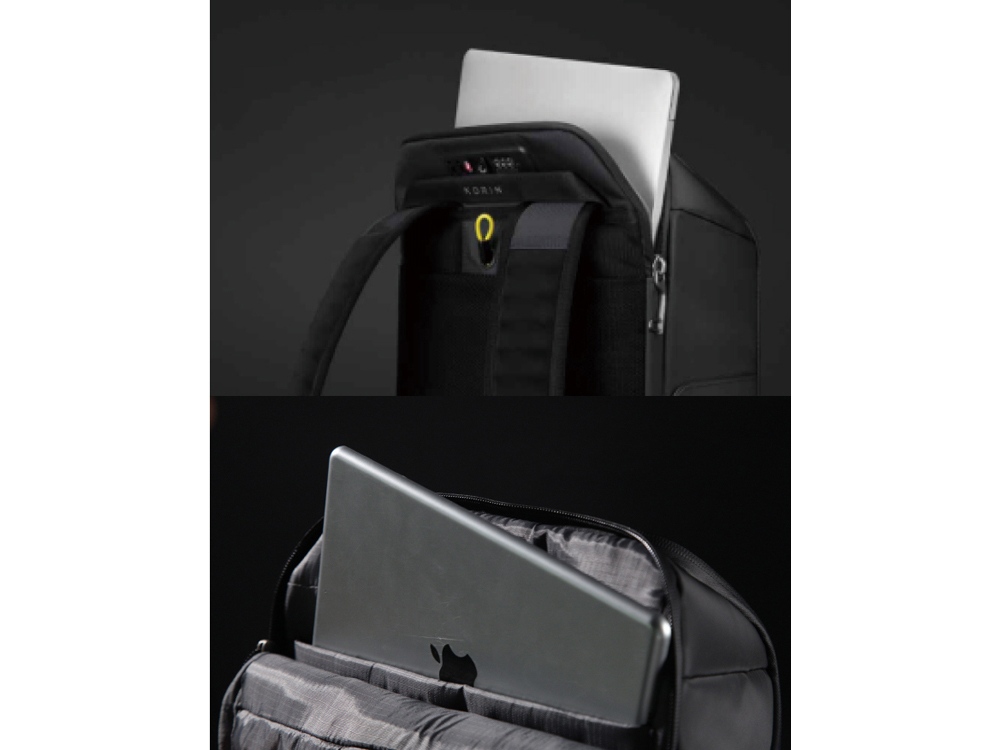 Атикражный рюкзак FlipPack для ноутбука 15.6, черный