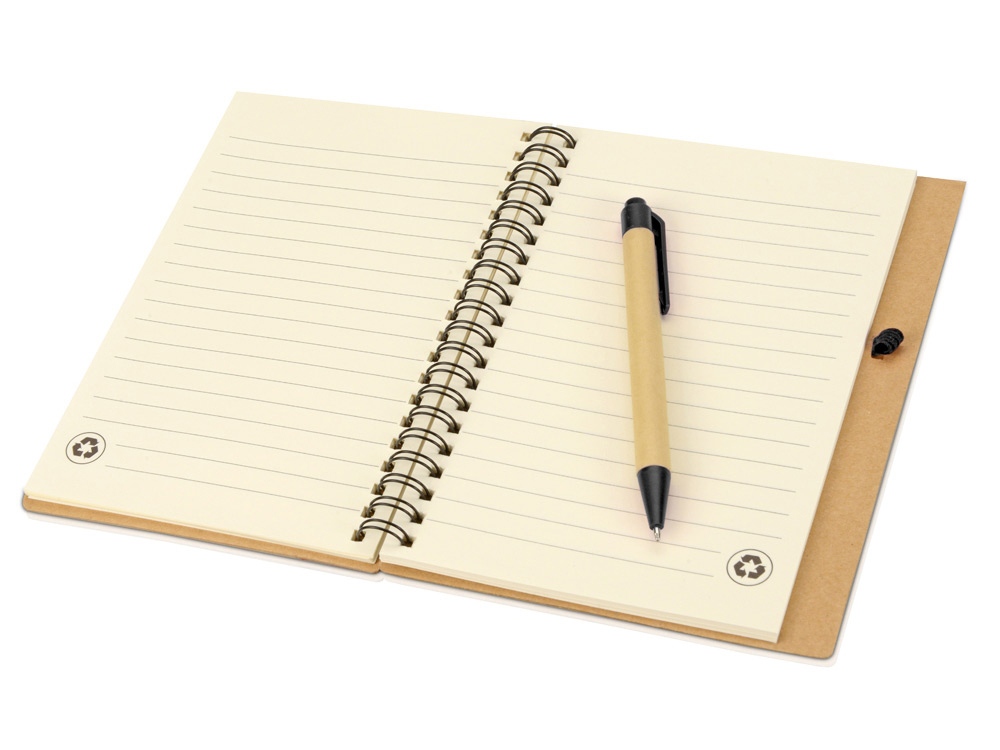 Блокнот Helly с ручкой, черный (Р)