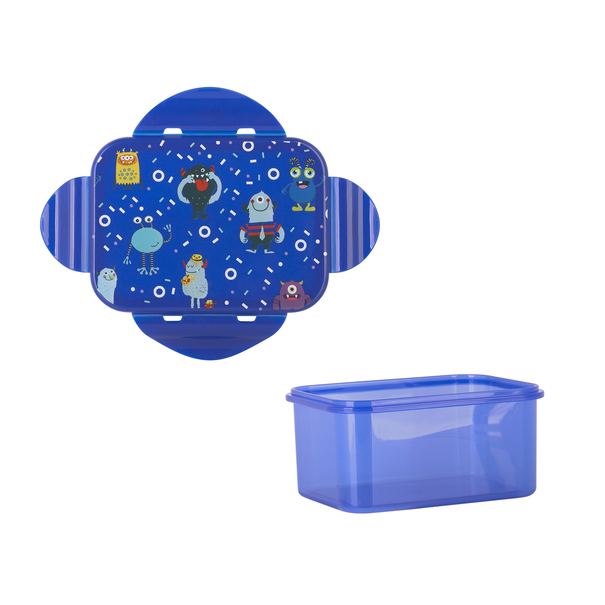 Набор с детским принтом (ланч-бокс, бутылка 0,45 л) фото на сайте Print Logo. 