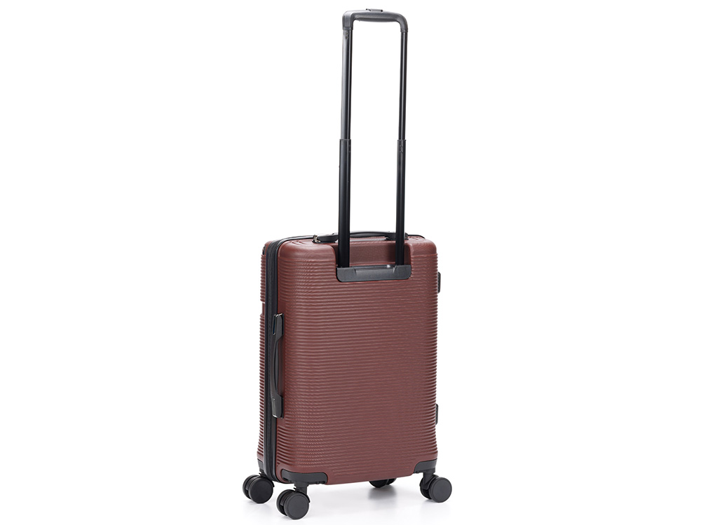 Чемодан TORBER ОНЕГА, бордовый, ABS-пластик, 59,5 х 39,5 х 24 см, 46 л