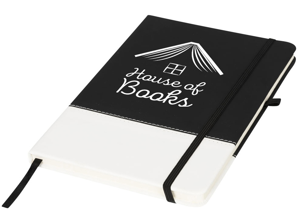 Блокнот А5 двухцветный, черный/белый