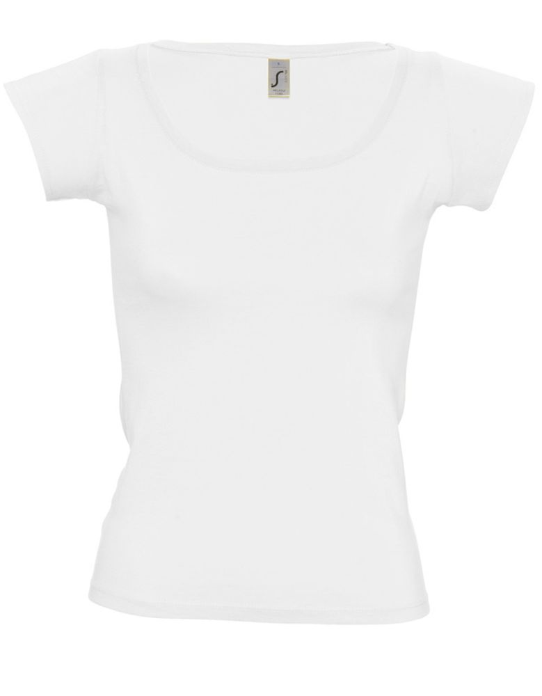 Футболка женская Melrose 150 с глубоким вырезом фото на сайте Print Logo.