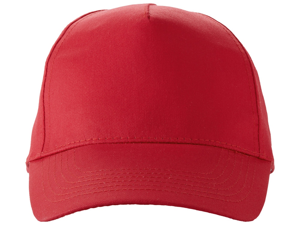 Бейсболка Brunswick, 5 панелей, красный
