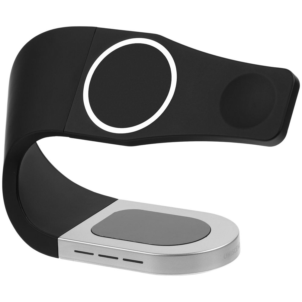 Магнитная зарядная станция Uniscend Magneto — пример нанесения логотипа (Uniscend) | Print Logo