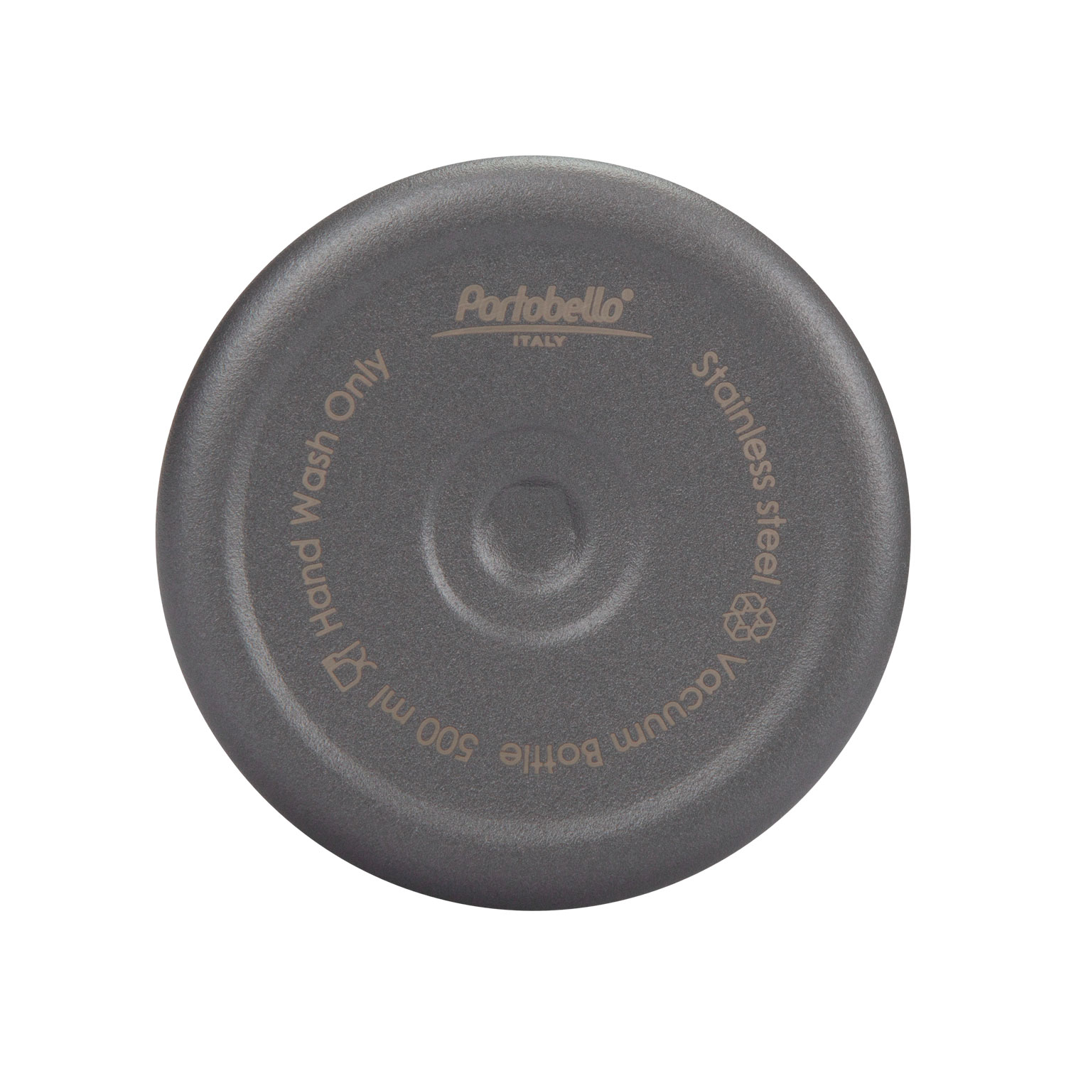 Термобутылка вакуумная герметичная Asti, серая — пример нанесения логотипа (Portobello Термокружки) | Print Logo