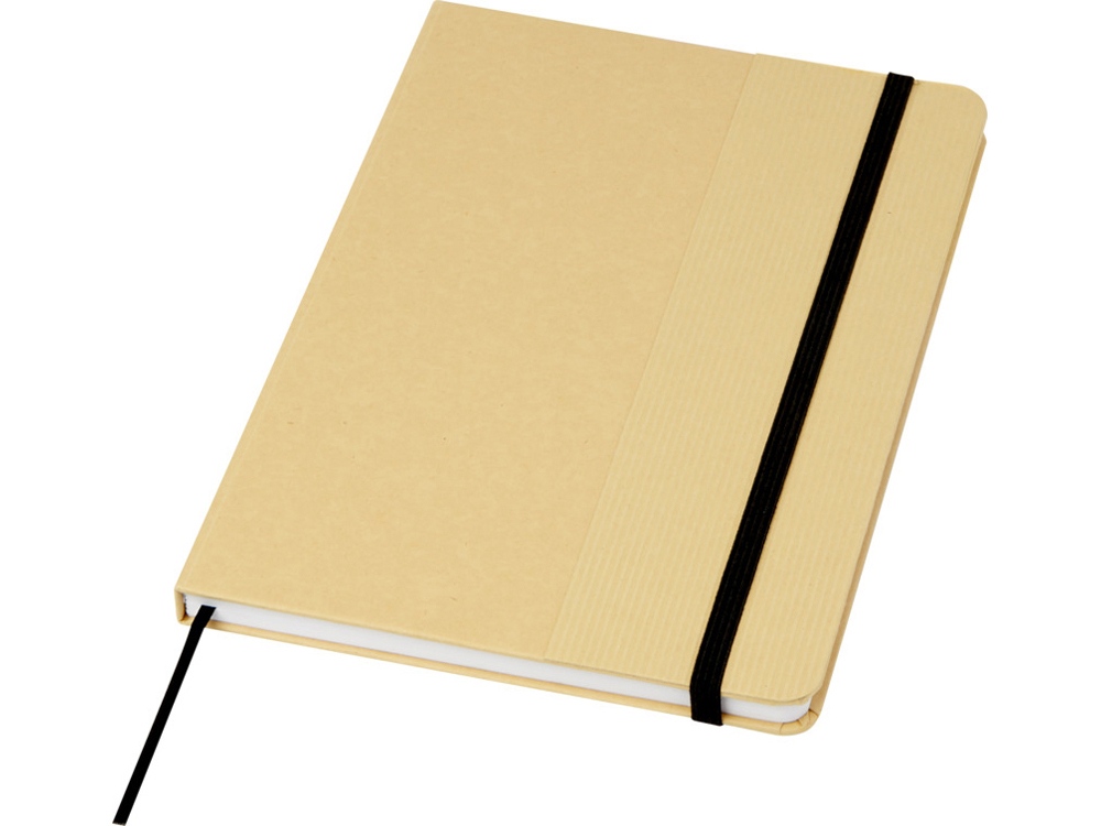 Блокнот A5 Nelida в твердой обложке из переработанного картона с логотипом  | Print Logo