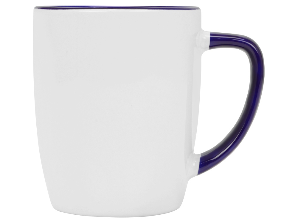 Кружка с универсальной подставкой Мак-Кинни  320мл, белый/синий