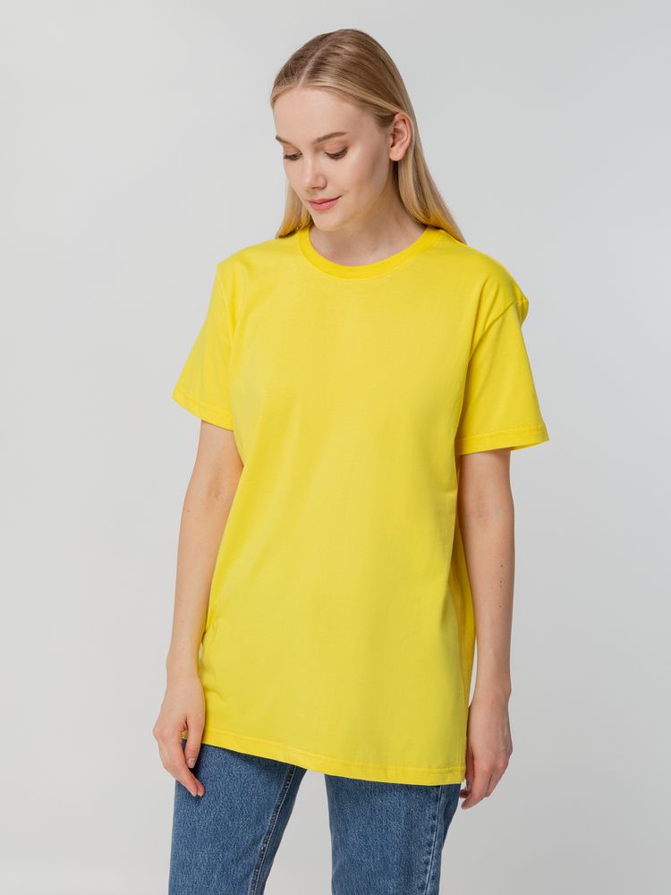 Футболка унисекс T-bolka 140, желтая, размер XL