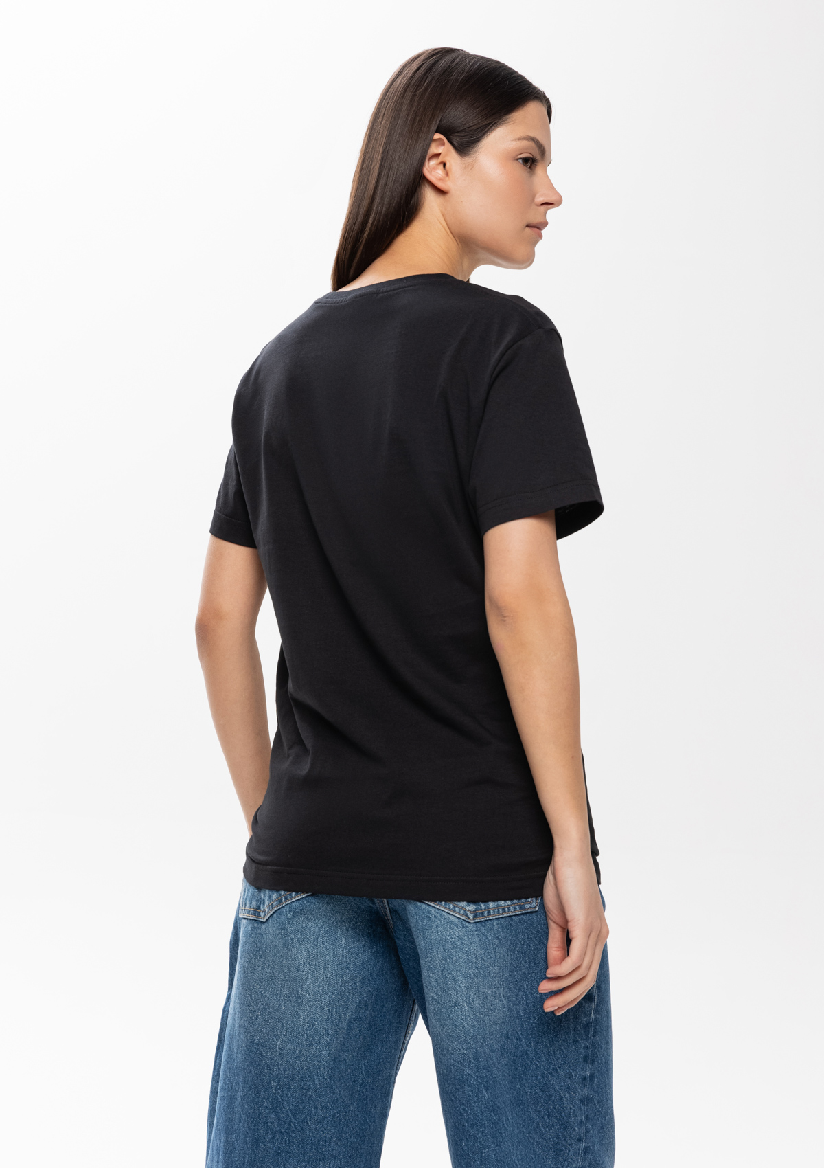 Футболка унисекс без бокового шва STAN хлопок 160, 02, Чёрный,  (20)  (52/XL)