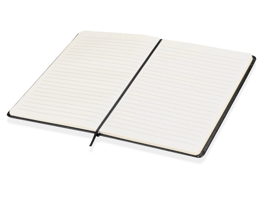 Блокнот в линейку формата А5, черный