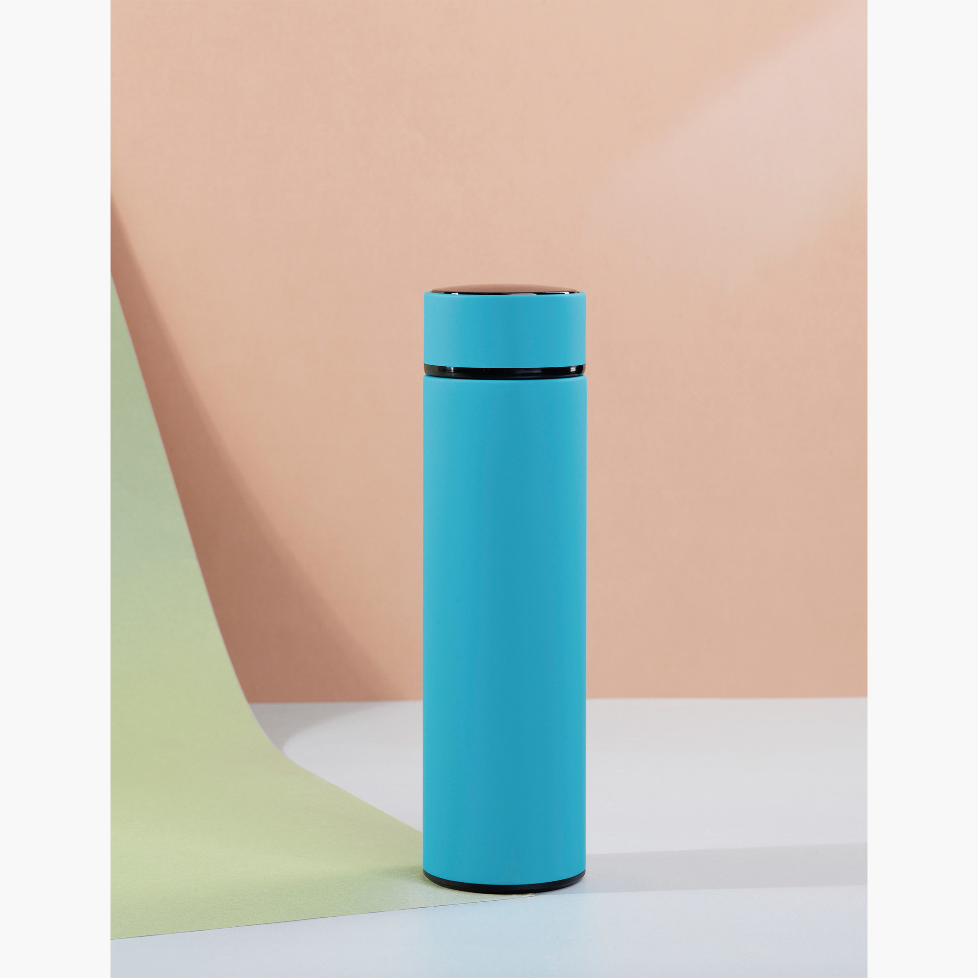 Термос "Бостон" с индикацией температуры, soft touch, 500 мл фото на сайте Print Logo.