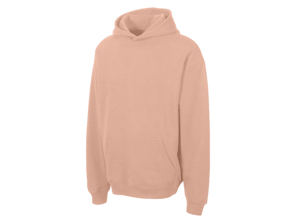 Толстовка с капюшоном оверсайз Berlin унисекс, лосось