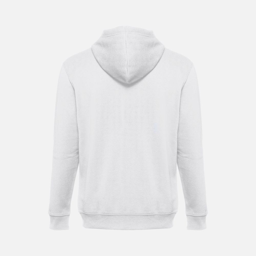 Толстовка мужская на молнии с капюшоном Amsterdam, белая, размер S