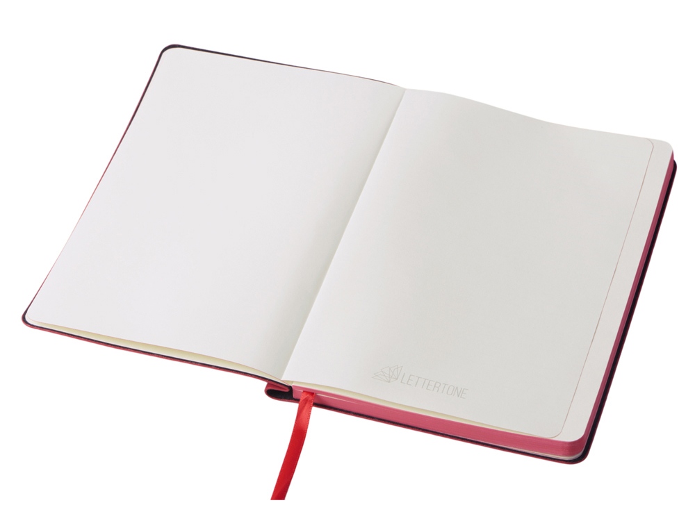 Блокнот А5 Notepeno Max, 96 листов 80 гр/м2 белой FSC бумаги, красный