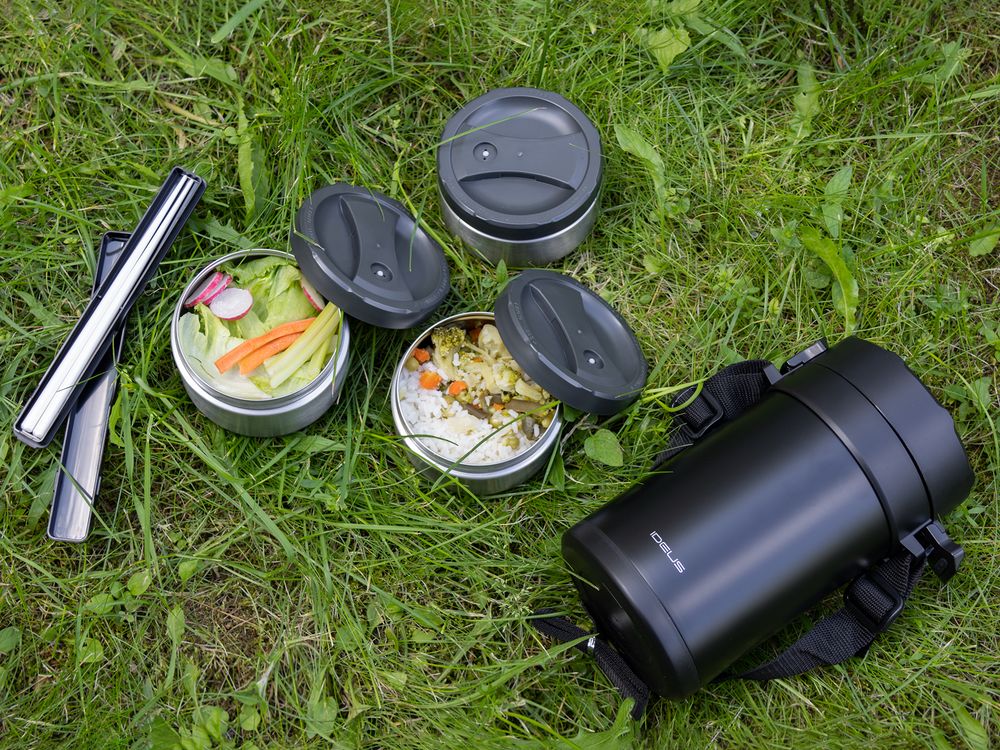 Термос для еды Jiayi в термочехле