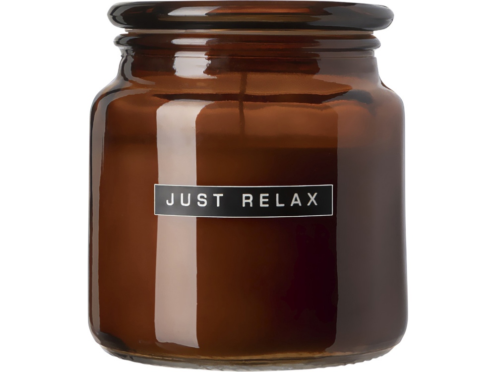 Ароматизированная свеча Let's Get Cozy, cedarwood с логотипом Wellmark | Print Logo