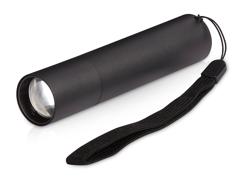 Фонарь с регулируемым фокусом Nomad, 2200 mAh, металл с логотипом roq | Print Logo