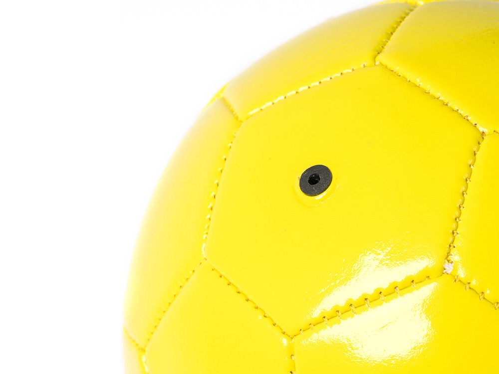 Футбольный мяч FABIO 2-го размера из искусственной кожи, желтый