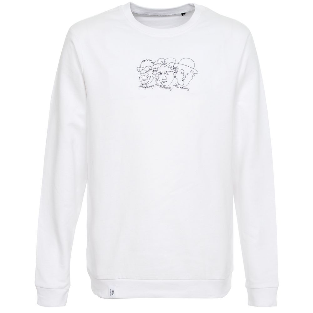 Свитшот «Три автора» — пример нанесения логотипа (Соль) | Print Logo