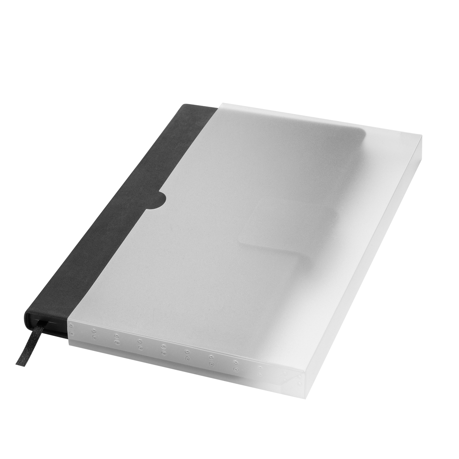 Ежедневник Риц (Ritz) недатированный, черный, твердая обложка