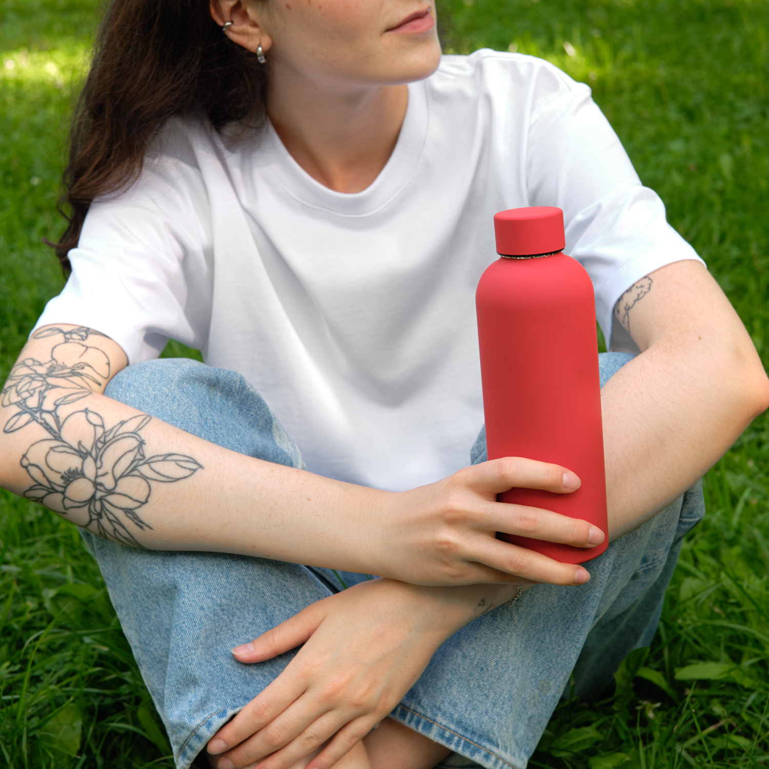 Термобутылка вакуумная герметичная Прима, красная