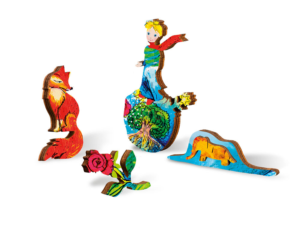 Деревянный пазл Сказочный принц, 180 деталей