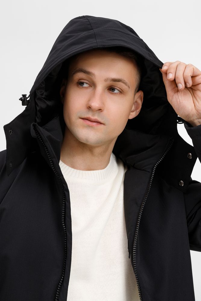 Куртка-парка унисекс Sfera, черная, размер 3XL