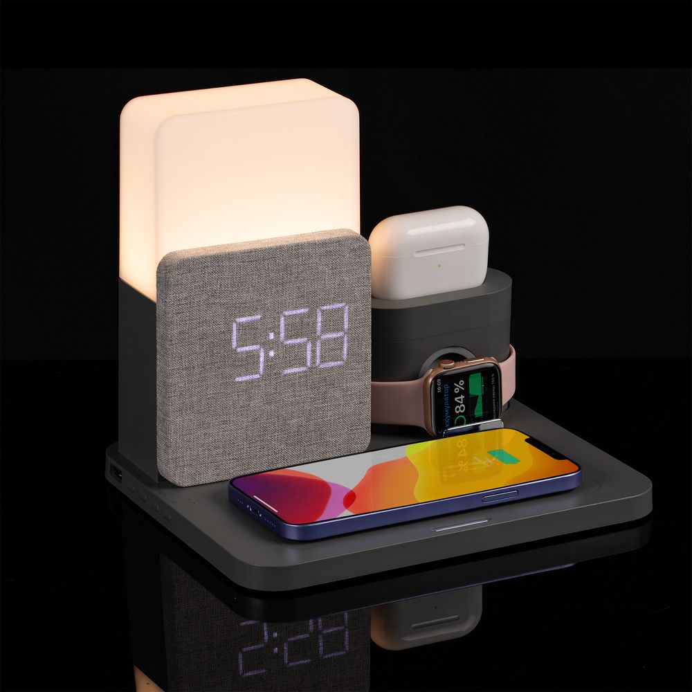 Зарядная станция с часами и подсветкой Large Charge