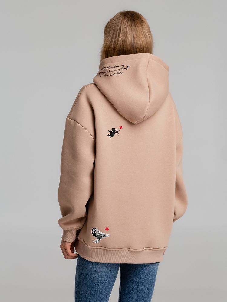 Худи оверсайз с термонаклейками Lucky Strike — пример нанесения логотипа (CoolColor) | Print Logo